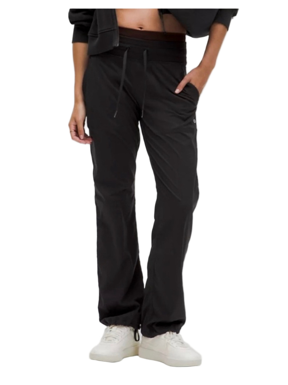 Lululemon Black Dance Studio Pants High Waist Gym Workout Athleisure Size 4